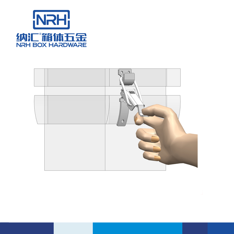 按压带锁搭扣锁扣5829-80-1-FE-ZL