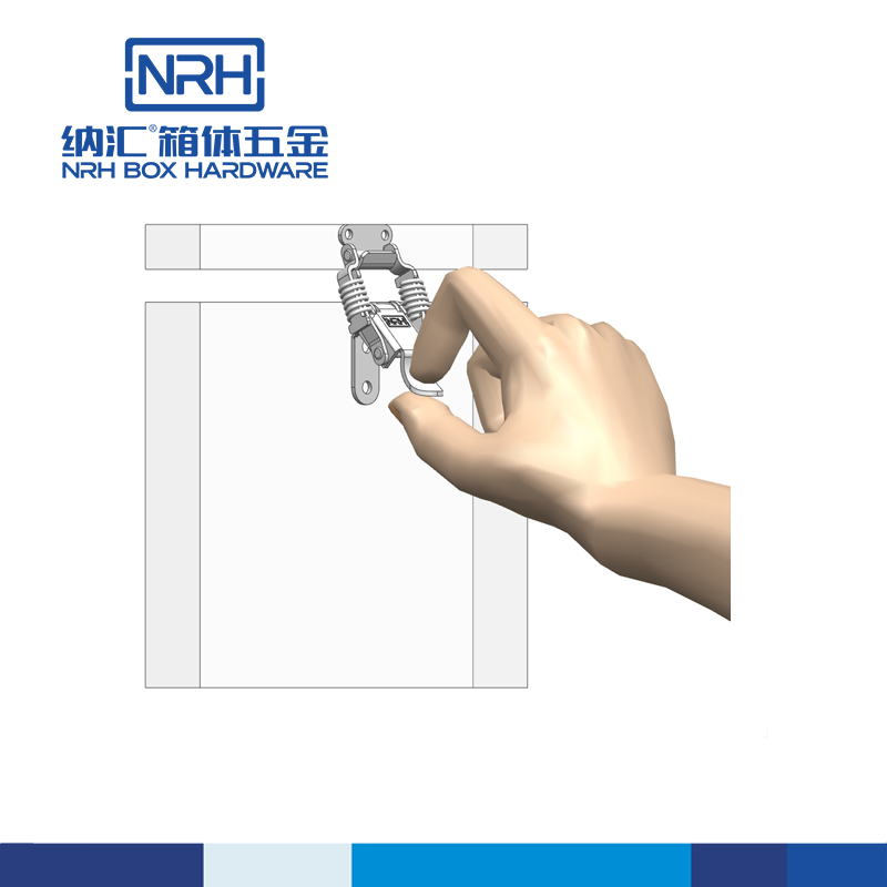 双弹簧防震搭扣锁扣5502-59-FE-NI